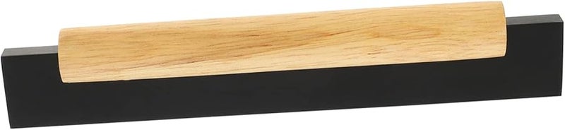 Black Wooden Cabinet Door Pull Handle 18X3 2CM Solid Wood Kitchen Cupboard Pulls Modern Design - Image 1